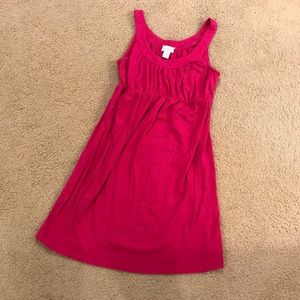 Pink maternity dress